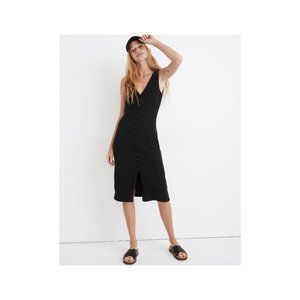 New Madewell Organic Cotton Ribbed Dress MB209 XXL